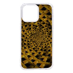 Spiral Symmetry Geometric Pattern Black Backgrond Iphone 14 Pro Max Tpu Uv Print Case by dflcprintsclothing