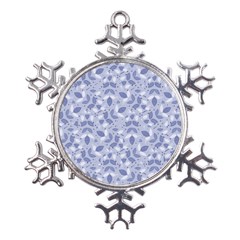 Pastel Botanic Harmony Collage Metal Large Snowflake Ornament
