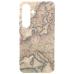 Old Vintage Classic Map Of Europe Samsung Galaxy S24 6 2 Inch Black Tpu Uv Case by Paksenen