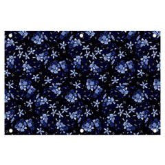 Stylized Floral Intricate Pattern Design Black Backgrond Banner And Sign 6  X 4  by dflcprintsclothing