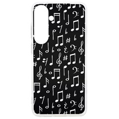 Chalk Music Notes Signs Seamless Pattern Samsung Galaxy S24 Ultra 6 9 Inch Tpu Uv Case by Ravend