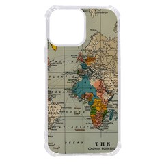 Vintage World Map Iphone 13 Pro Max Tpu Uv Print Case by Proyonanggan