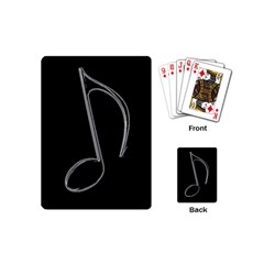 Eighth Note 8e245177-3b01-46c5-8203-b2dfeddb6d62 Playing Cards Single Design (mini) by RiverRootz