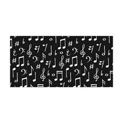 Chalk Music Notes Signs Seamless Pattern Yoga Headband