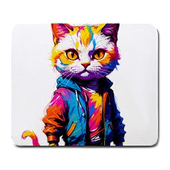 Wild Cat Large Mousepad by Sosodesigns19