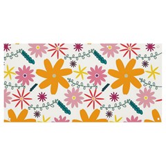 Pattern Background Vintage Floral Banner And Sign 8  X 4 