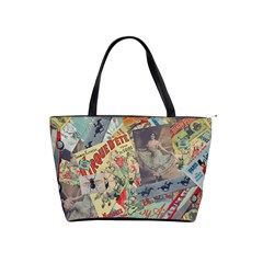 Paper Scattered Vintage Classic Shoulder Handbag by Ndabl3x