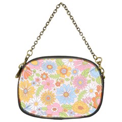 Pattern Background Vintage Floral Chain Purse (one Side) by Ndabl3x
