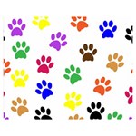 Pawprints Paw Prints Paw Animal Two Sides Premium Plush Fleece Blanket (Teen Size) 60 x50  Blanket Front