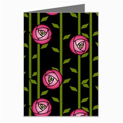 Abstract Rose Garden Greeting Card