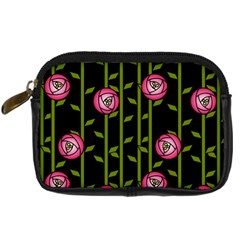 Abstract Rose Garden Digital Camera Leather Case