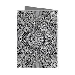 Black And White Pattern 1 Mini Greeting Cards (pkg Of 8)