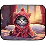 Cat 2 Fleece Blanket (Mini)
