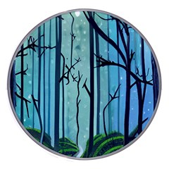 Nature Outdoors Night Trees Scene Forest Woods Light Moonlight Wilderness Stars Wireless Fast Charger(white)
