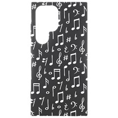 Chalk Music Notes Signs Seamless Pattern Samsung Galaxy S24 Ultra 6 9 Inch Black Tpu Uv Case