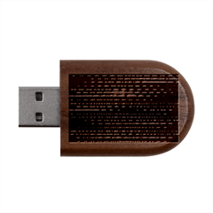 Purplestars Wood Oval Usb Flash Drive