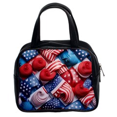 Us Presidential Election Colorful Vibrant Pattern Design  Classic Handbag (two Sides) by dflcprintsclothing