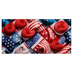 Us Presidential Election Colorful Vibrant Pattern Design  Banner And Sign 8  X 4  by dflcprintsclothing