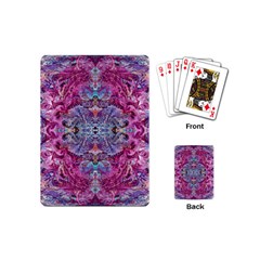 Fuchsia Blend June Playing Cards Single Design (mini) by kaleidomarblingart