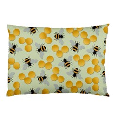 Bees Pattern Honey Bee Bug Honeycomb Honey Beehive Pillow Case