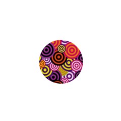 Abstract Circles Background Retro 1  Mini Magnets