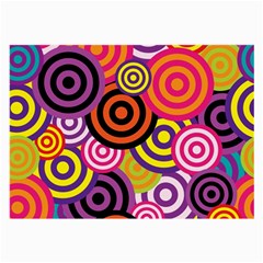 Abstract Circles Background Retro Large Glasses Cloth (2 Sides)