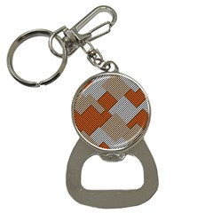 Abstract Pattern Line Art Design Decoration Bottle Opener Key Chain