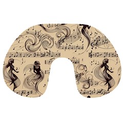 Musical Swirls Ladies Travel Neck Pillow