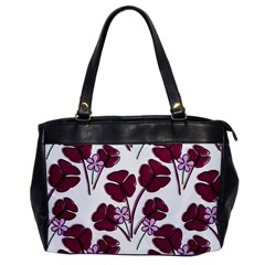 Flowers Pattern Background Nature Oversize Office Handbag