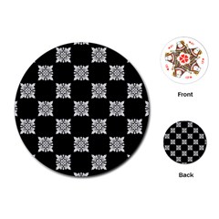 Floral Pattern Repeat Seamless Playing Cards Single Design (round)