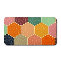 Abstract Hex Hexagon Grid Pattern Honeycomb Medium Bar Mat