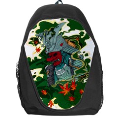 Armor Japan Maple Leaves Samurai Mask Cut Backpack Bag by Ndabl3x