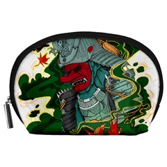 Armor Japan Maple Leaves Samurai Mask Cut Accessory Pouch (large) by Ndabl3x