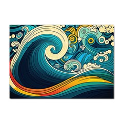 Waves Ocean Sea Abstract Whimsical Abstract Art 3 Sticker A4 (10 Pack)