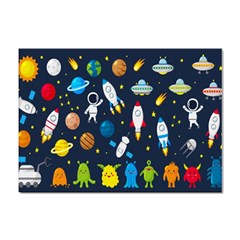 Big Set Cute Astronauts Space Planets Stars Aliens Rockets Ufo Constellations Satellite Moon Rover V Sticker A4 (100 Pack) by Bedest