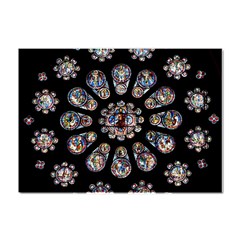 Photo Chartres Notre Dame Crystal Sticker (a4)