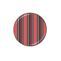 Altrosa Rosa Grau Streifen Hat Clip Ball Marker (4 Pack)
