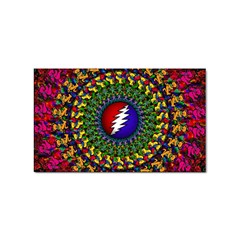 Grateful Dead Bear Pattern Sticker Rectangular (100 Pack)