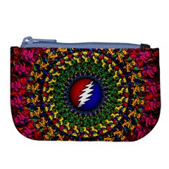 Grateful Dead Bear Pattern Large Coin Purse