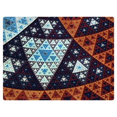 Fractal Triangle Geometric Abstract Pattern Two Sides Premium Plush Fleece Blanket (baby Size) by Cemarart