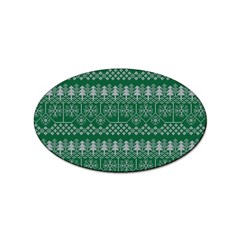 Christmas Knit Digital Sticker Oval (100 Pack)