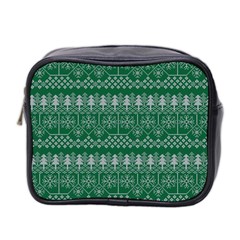 Christmas Knit Digital Mini Toiletries Bag (two Sides)