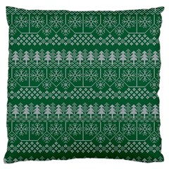Christmas Knit Digital Large Cushion Case (two Sides)