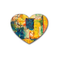Wall Art Rubber Coaster (heart) by Azkajaya