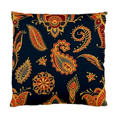 Bright-seamless-pattern-with-paisley-mehndi-elements-hand-drawn-wallpaper-with-floral-traditional-in Standard Cushion Case (one Side)