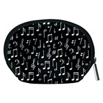 Chalk Music Notes Signs Seamless Pattern Accessory Pouch (Medium) Back