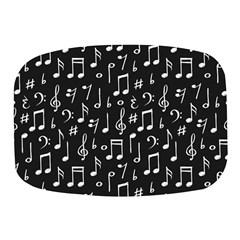 Chalk Music Notes Signs Seamless Pattern Mini Square Pill Box