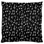 Chalk Music Notes Signs Seamless Pattern 16  Baby Flannel Cushion Case (Two Sides) Front
