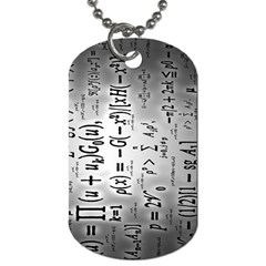 Science Formulas Dog Tag (two Sides)