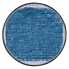 White And Blue Brick Wall Wireless Fast Charger(black) by Azkajaya
